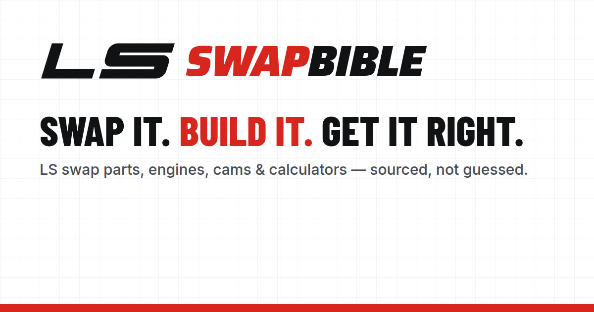 LS tuning fundamentals | LSSwapBible